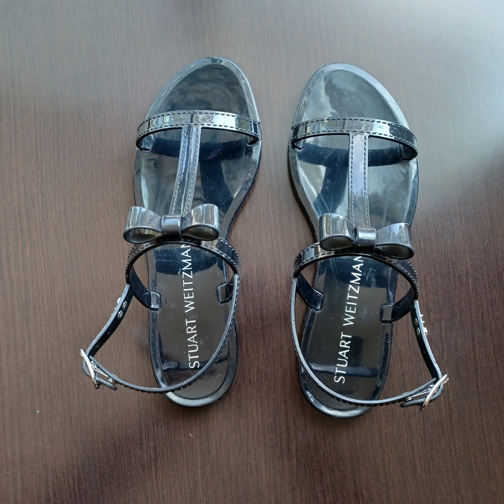 NEW!Stuart Weitzman Noir Sandals